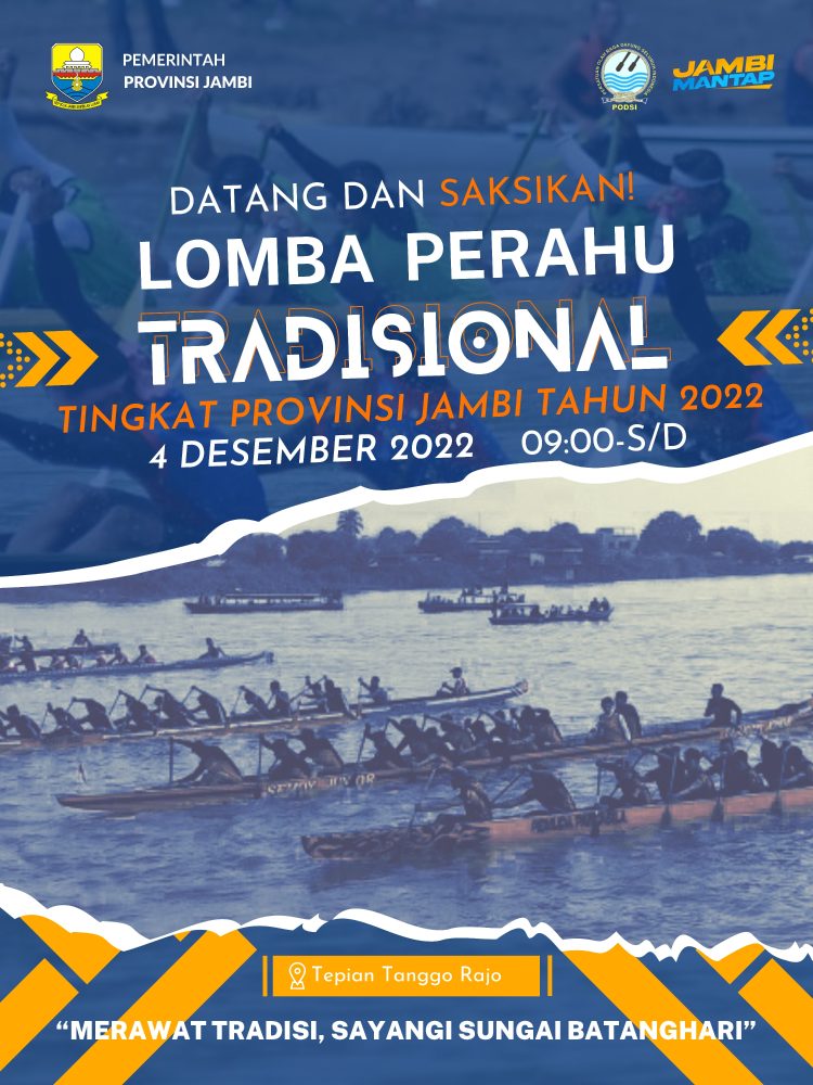 Podsi Jambi, Gelar Lomba Perahu Tradisional